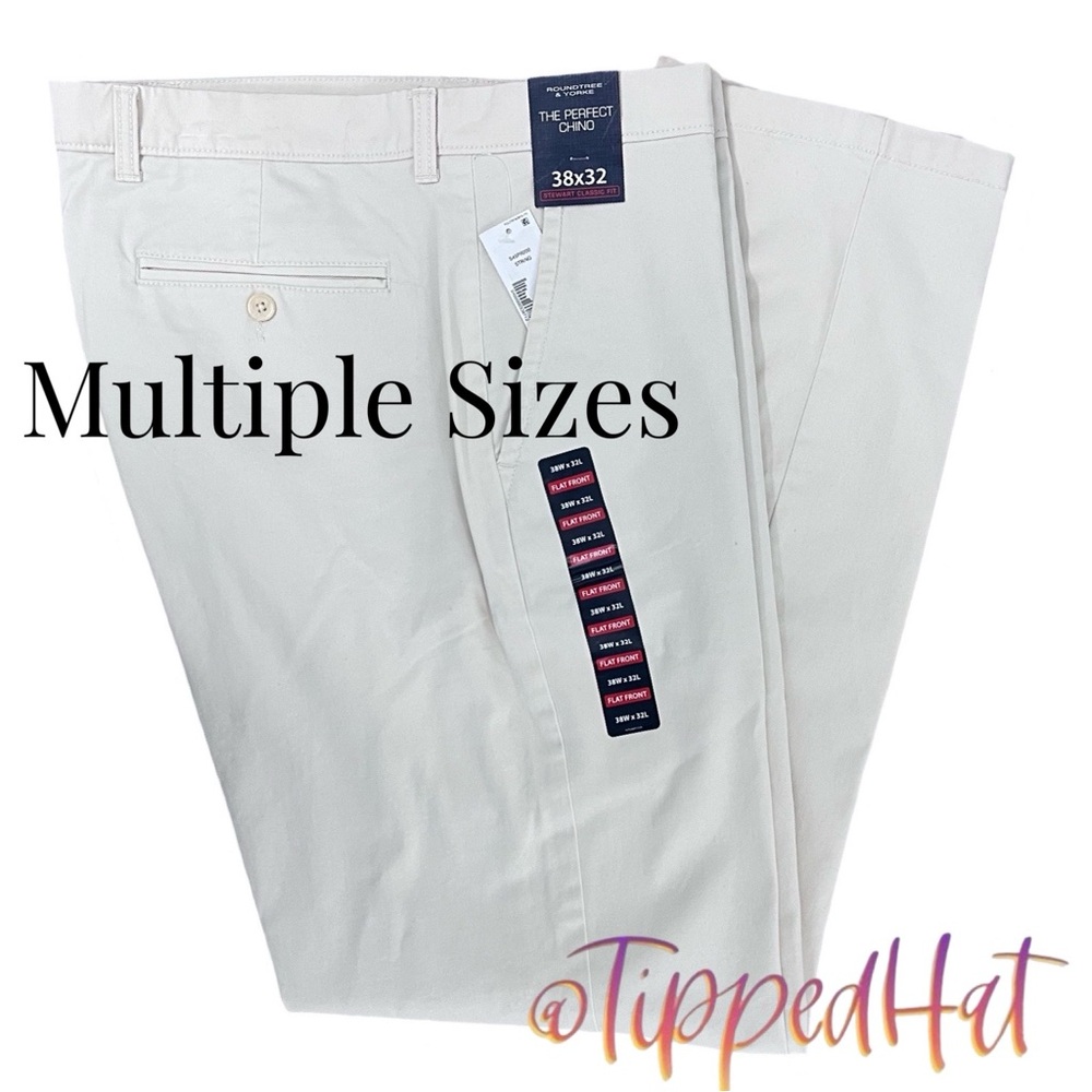 NWT Men’s Classic Chinos by Roundtree & Yorke